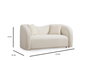 Atelier Del Sofa Asos Cream - Sofá de 2 plazas